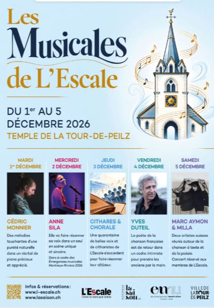 Du 1er au 5 décembre 2026: Les Musicales de L'Escale